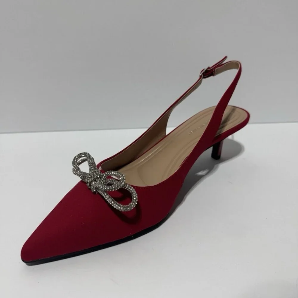 BCBGeneration Womens Donna Slingback Heels Size 9.5M